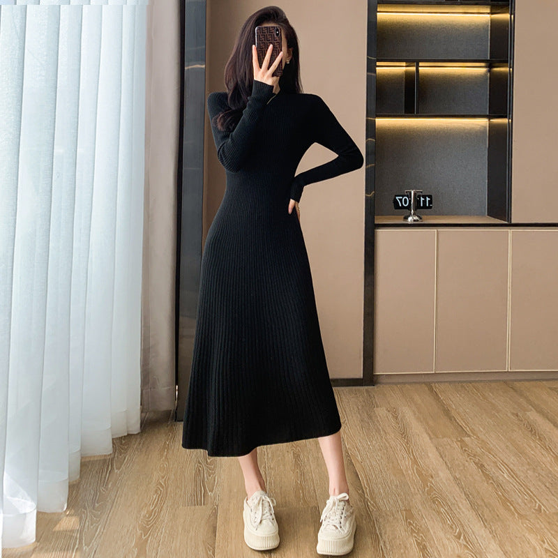 【骨格ストレート】万能ロングニットワンピース