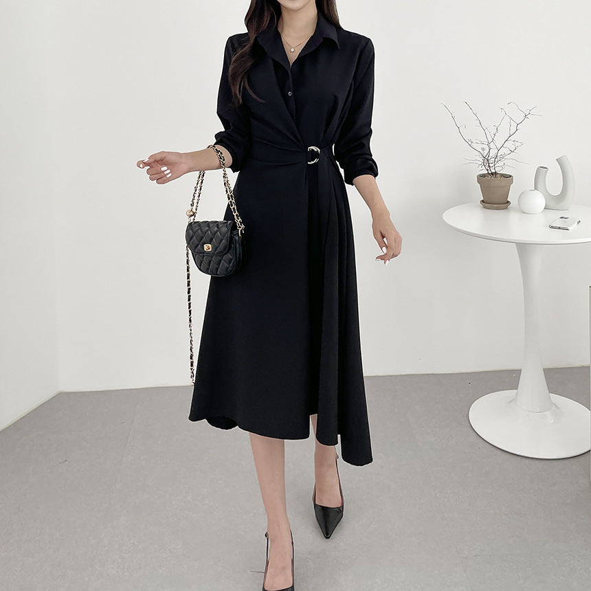 【骨格ストレート】スタイリッシュロングワンピース