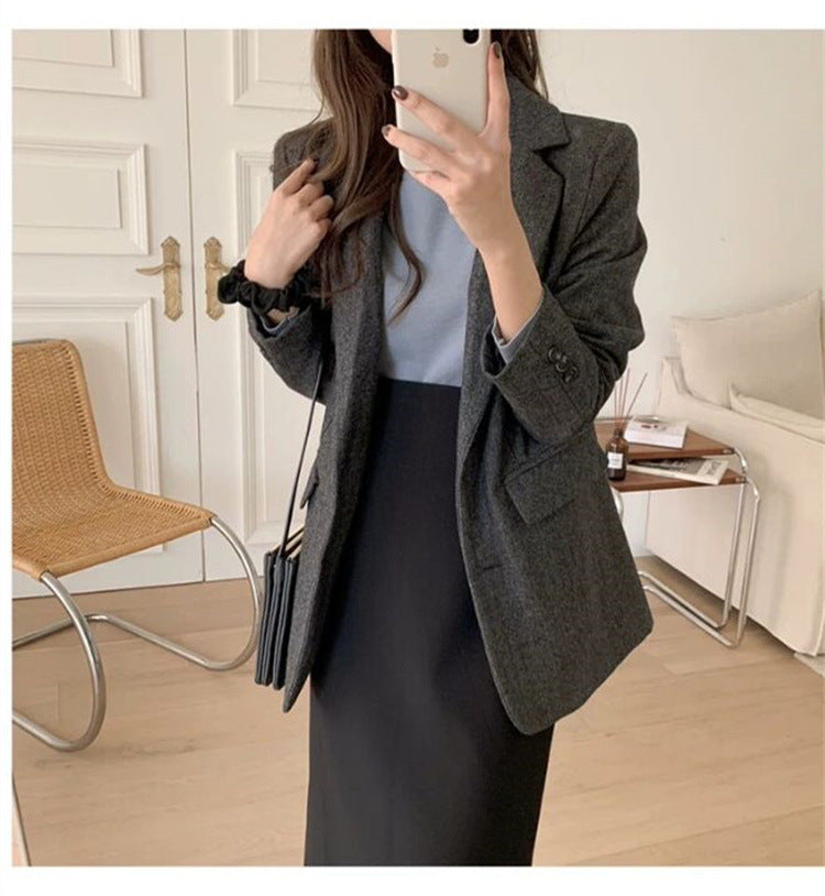 【骨格ストレート】モダンデザインIラインスカート