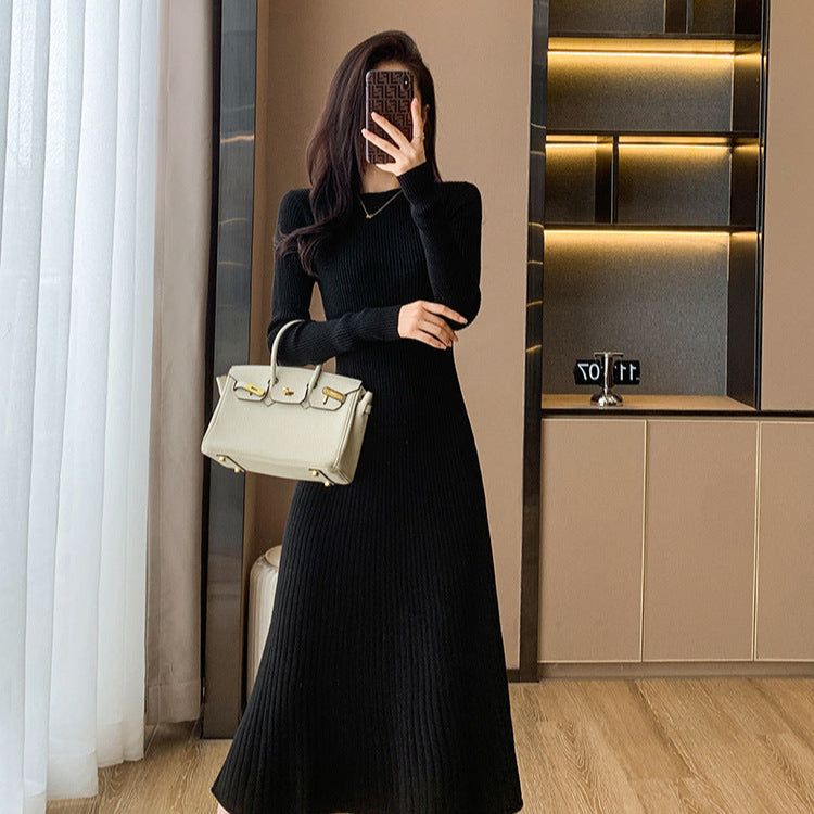 【骨格ストレート】万能ロングニットワンピース