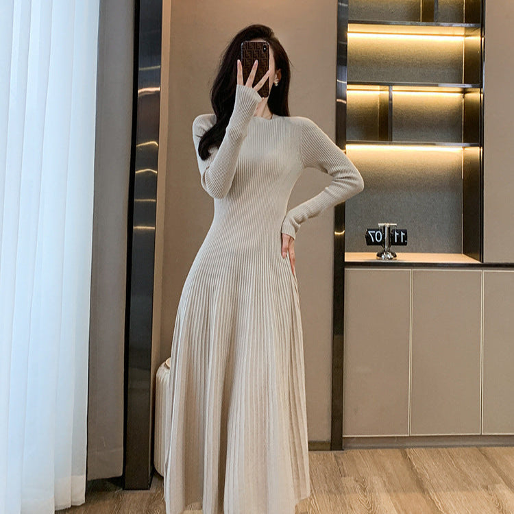 【骨格ストレート】万能ロングニットワンピース