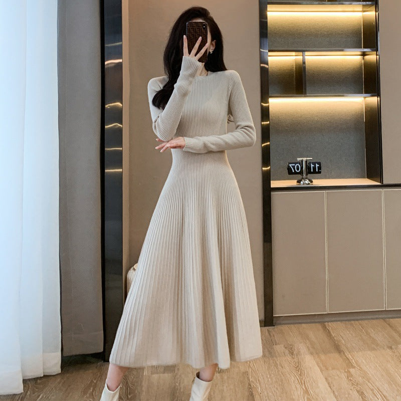 【骨格ストレート】万能ロングニットワンピース