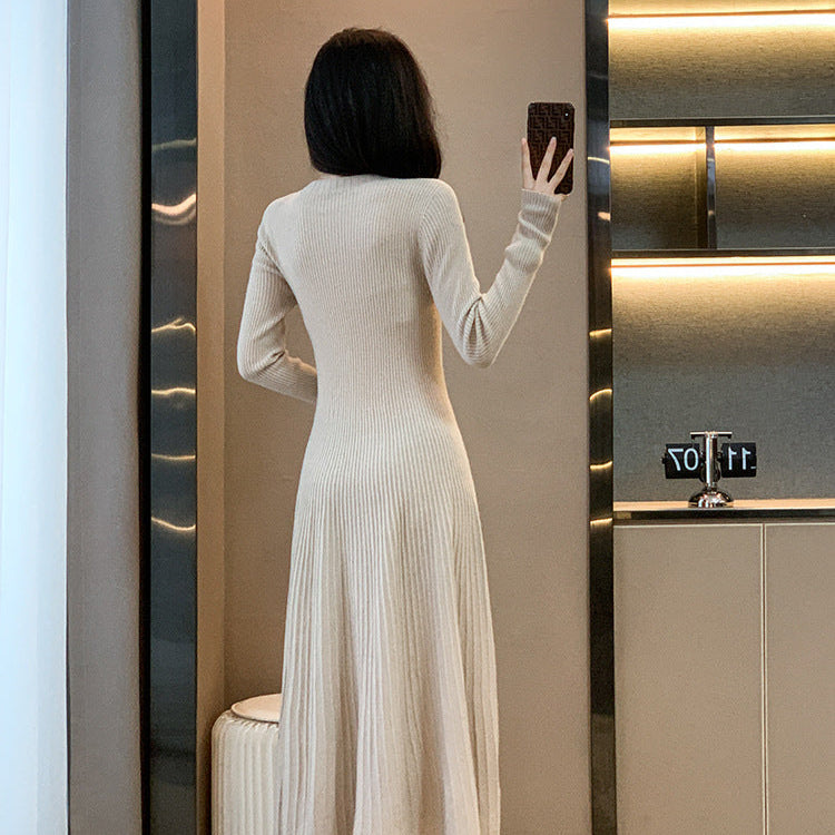 【骨格ストレート】万能ロングニットワンピース