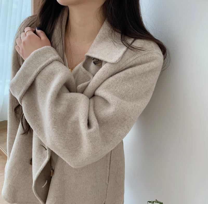 【骨格ストレート】カジュアルジャケットコート