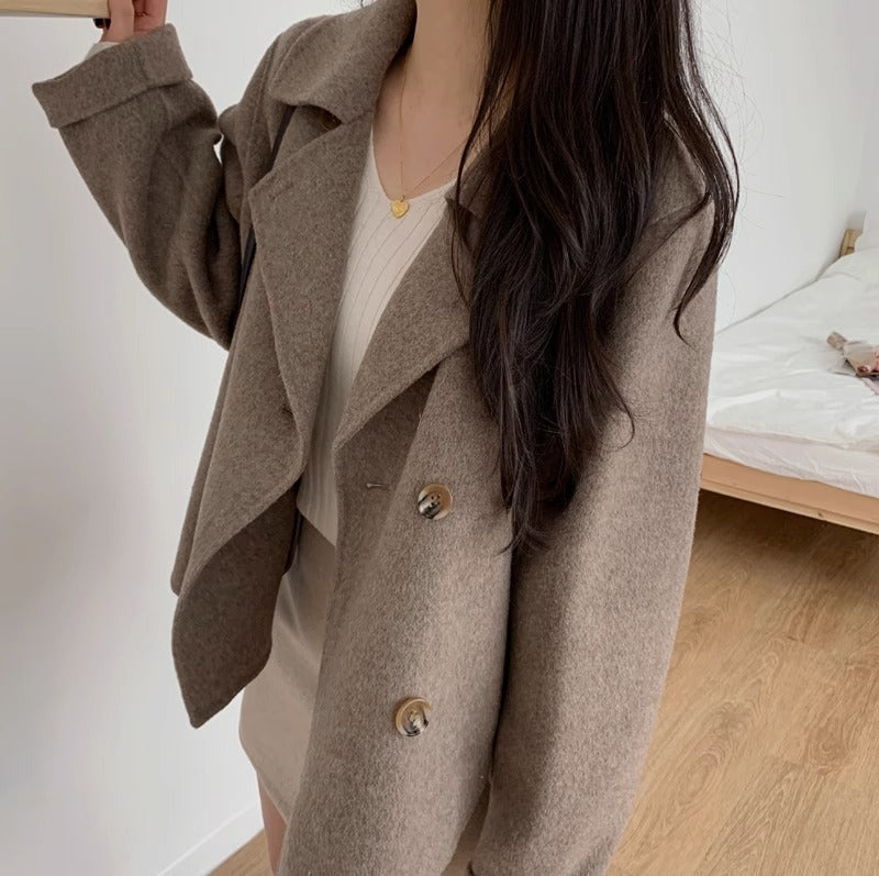 【骨格ストレート】カジュアルジャケットコート